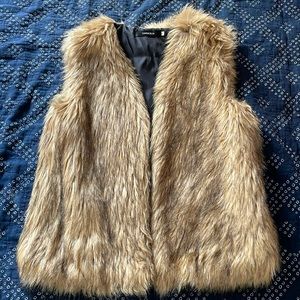 Brown Faux Fur Vest
